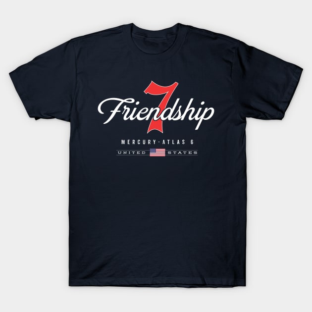 Friendship 7 T-Shirt by MindsparkCreative